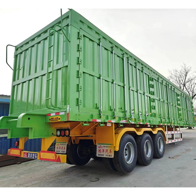 3 essieux 40t paroi latérale à plancher transportateur de marchandises secs clôture de chargement semi-remorques pour le chargement