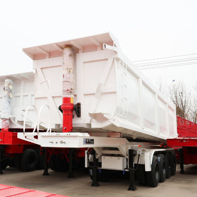 Capacité élevée 30-100 tonnes arrière 3 4 5 6 essieux remorques à bascule remorque à bascule décharge semi-camion remorque