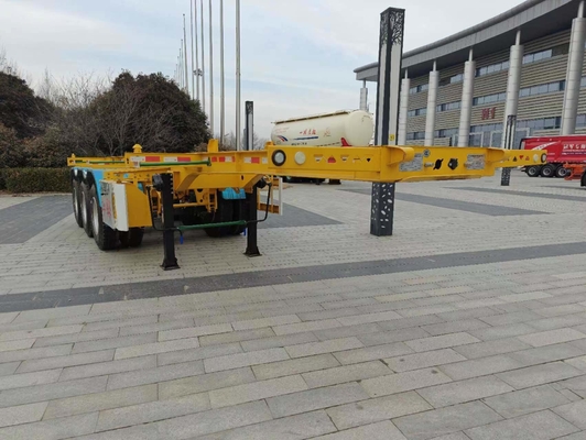 Zy 3 axe 40FT 20FT conteneur châssis squelette camion semi-remorque pour le transport portuaire