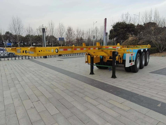 Capacité de chargement de 50 tonnes 40 FT Chassis squelettique Semi-remorque pour le transport de conteneurs