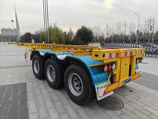 Capacité de chargement de 50 tonnes 40 FT Chassis squelettique Semi-remorque pour le transport de conteneurs