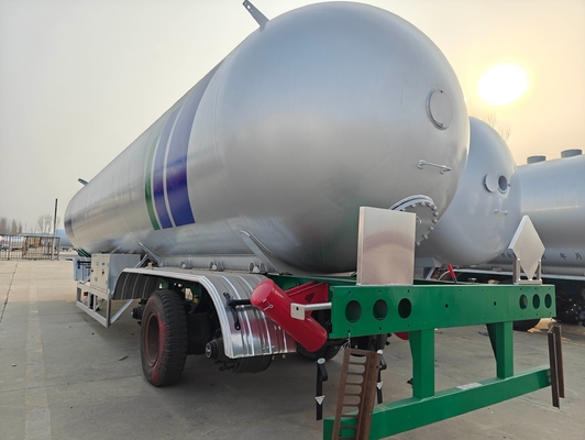 56 cbm 57 cbm 28 tonnes 29 tonnes réservoir routier de gaz propane GPL semi-remorque pour 3 essieux plat