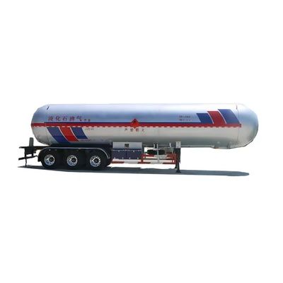 13000x2500x3600mm Fournisseur 57cbm 57m3 57000L 3 axes GPL routier Cisterne semi-remorque gaz moyen
