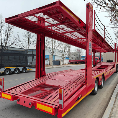 Personnalisation 3 essieux Transporteur de véhicule Transporteur de semi-remorque Demande sur mesure