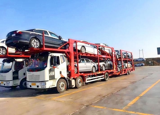 Fourniture de 2 axes 17m remorque de transport automobile remorque de véhicule de transport de camions pour charge moyenne