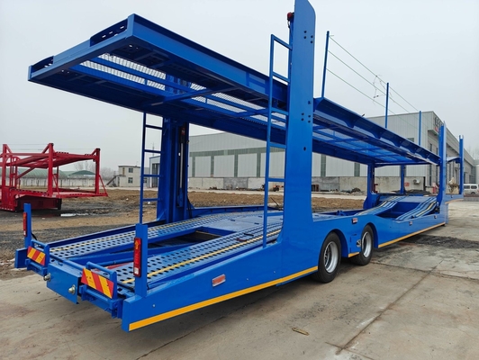 6 8 Unités véhicule de transport de véhicule de transport semi-remorque équipée de suspension mécanique en acier