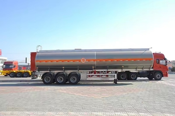 500 mm de diamètre de trou d'échappement à 2 essieux, semi-remorque pour pétrolier avec système de freinage antiblocage ABS