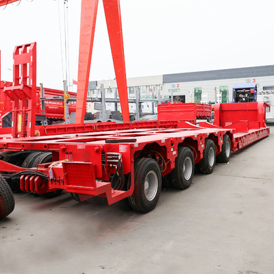 Trailers à plateau de 80 tonnes à charge lourde à plateau bas/trailers à plateau bas/trailers à plateau bas