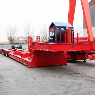Trailers à plateau de 80 tonnes à charge lourde à plateau bas/trailers à plateau bas/trailers à plateau bas