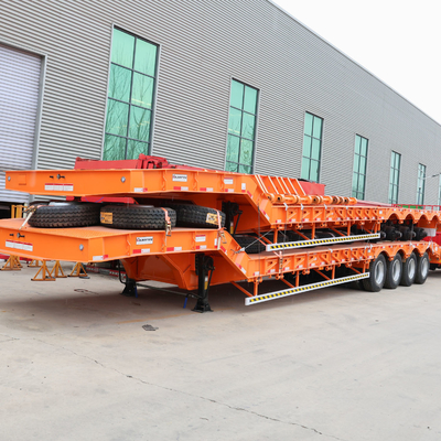 BPW/Fuwa 5 ligne 10 essieux 150 tonnes semi-remorque à lit bas pour le transport de charges lourdes