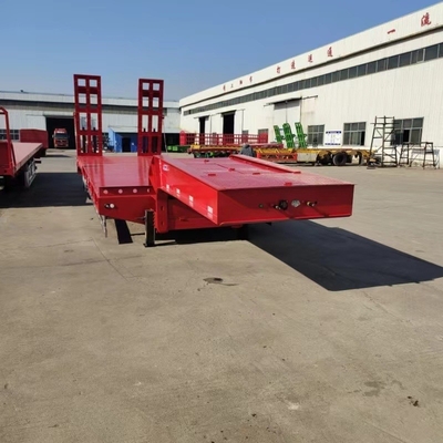 40 tonnes de remorque à lit plat à lit bas avec pneus triangulaires/doubles pièces et conception lourde