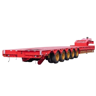 40 tonnes de remorque à lit plat à lit bas avec pneus triangulaires/doubles pièces et conception lourde