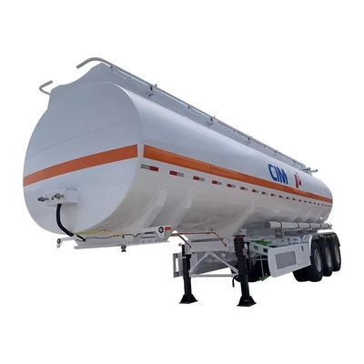 Semi-remorque à réservoir de carburant en acier de 45000 litres pour camion de transport d'essence à trois essieux