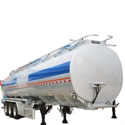 Semi-remorque à réservoir de carburant en acier de 45000 litres pour camion de transport d'essence à trois essieux