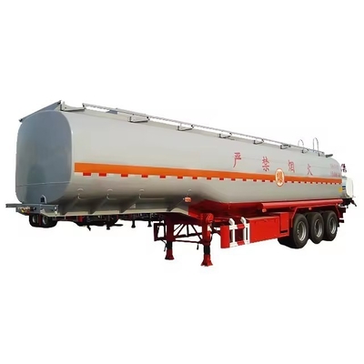 Semi-remorque à réservoir de carburant en acier de 45000 litres pour camion de transport d'essence à trois essieux