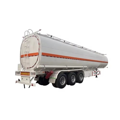 Semi-remorque à réservoir de carburant en acier de 45000 litres pour camion de transport d'essence à trois essieux