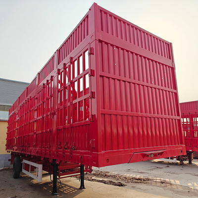Trailers de transport de bétail auto-dépliant de catégorie lourde pour camions de transport de bétail