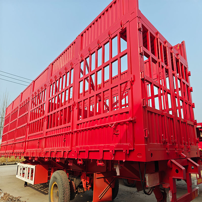 Trailers de transport de bétail auto-dépliant de catégorie lourde pour camions de transport de bétail