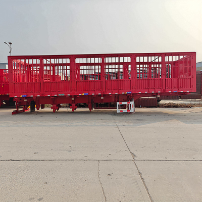 Trailers de transport de bétail auto-dépliant de catégorie lourde pour camions de transport de bétail