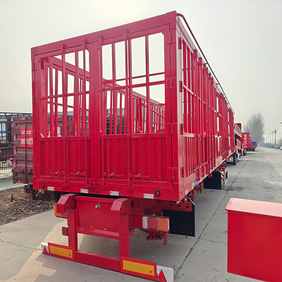 Trailers de transport de bétail auto-dépliant de catégorie lourde pour camions de transport de bétail