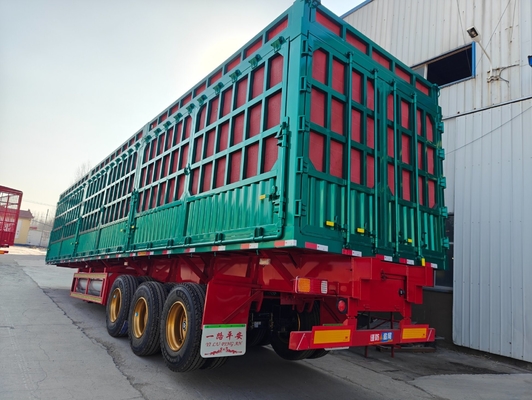 2/3/4 essieux clôture commerciale animal bétail semi-remorque sans ABS anti-blocage freinage