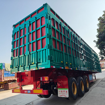 Semi-remorque à trois essieux de 40 à 100 tonnes pour le transport de marchandises en vrac