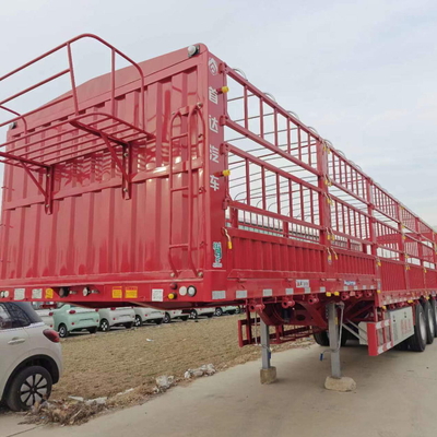 12 pneus clôture de bétail piquet de fret semi-remorque pour le transport de marchandises lourdes