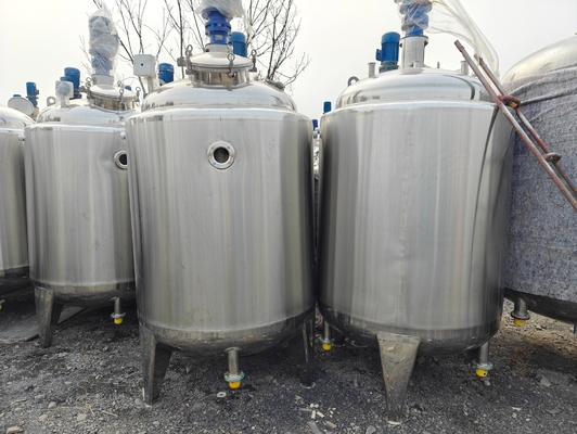 Réservoir de chauffage à double couche en acier inoxydable enveloppé dans un mélangeur à cisaillement élevé