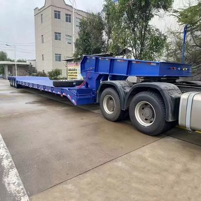 Semi-remorque à plat pour conteneurs BPW/Fuwa de 20 FT ou 40 FT avec essieux et système verrouillable