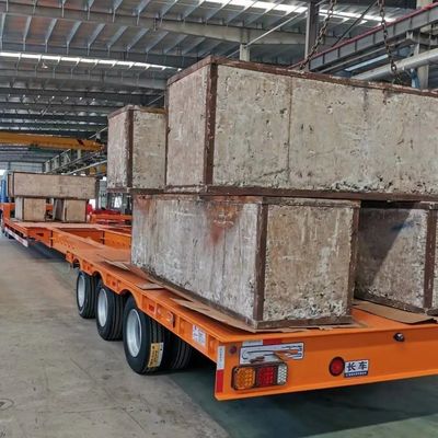 Semi-remorque à plat pour conteneurs BPW/Fuwa de 20 FT ou 40 FT avec essieux et système verrouillable