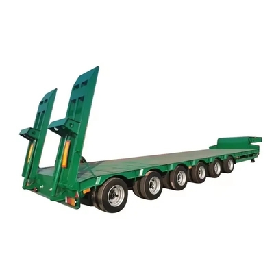 BPW/Fuwa 3,5 m Tri-essieux 4 essieux 70 80 tonnes Semi-remorques basse plate-forme basse pour machines